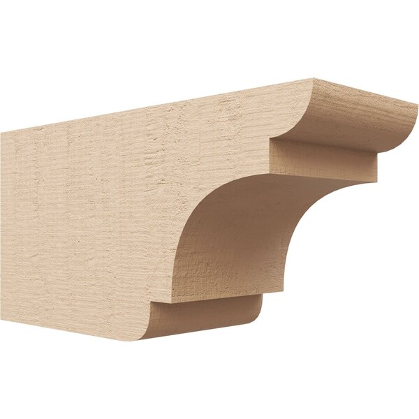 Ekena Millwork 6in. W x 8in. H x 16in. L New Brighton Woodgrain TimberThane Rafter Tail, Primed Tan RFTUR06X08X16NEBRCPR - main